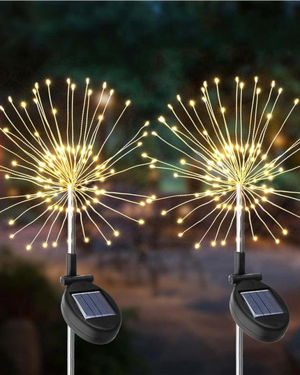 Lampa Solara, Decor Gradina, Model Fireworks/Artificii, din Sarma de Cupru, 120 LED-uri, 55W