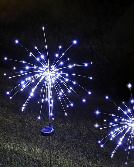 Lampa Solara, Decor Gradina, Model Fireworks/Artificii, din Sarma de Cupru, 120 LED-uri, 55W