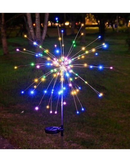 Lampa Solara, Decor Gradina, Model Fireworks/Artificii, din Sarma de Cupru, 120 LED-uri, 55W