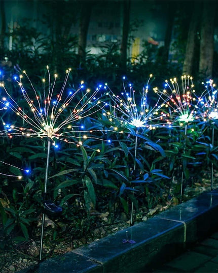 Lampa Solara, Decor Gradina, Model Fireworks/Artificii, din Sarma de Cupru, 120 LED-uri, 55W