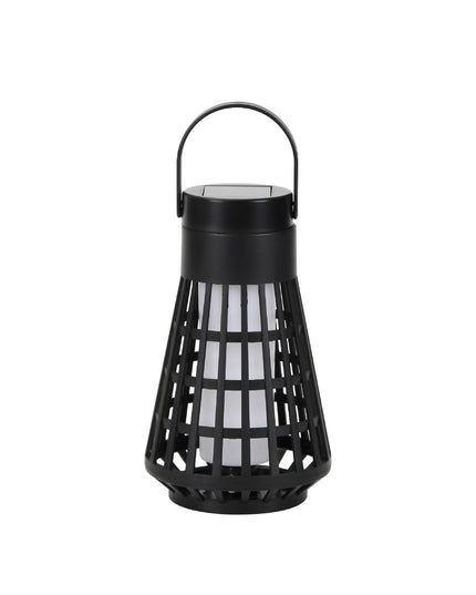 Lampa Solara pentru Gradina, Reincarcabila de la Soare, Model Felinar, Portabila cu Picior, Lumina Calda