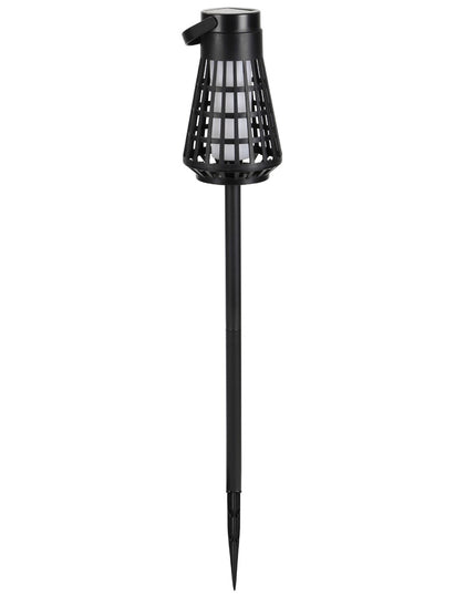 Lampa Solara pentru Gradina, Reincarcabila de la Soare, Model Felinar, Portabila cu Picior, Lumina Calda
