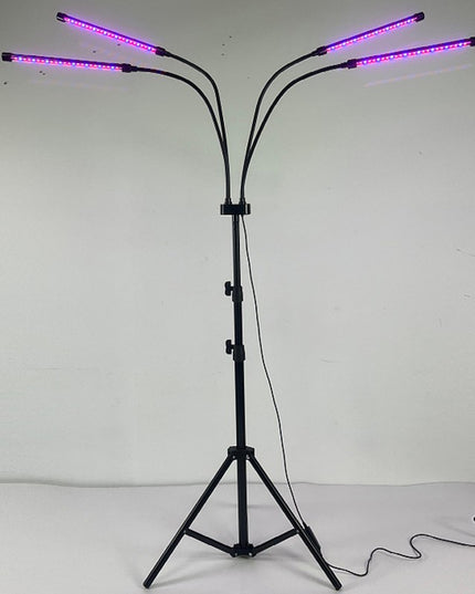 Lampa UV pentru cresterea plantelor, 4 capete, putere 30W, 108 LED-uri Lampa cu lumina Ultra