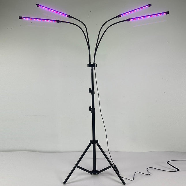 Lampa UV pentru cresterea plantelor, 4 capete, putere 30W, 108 LED-uri Lampa cu lumina Ultra