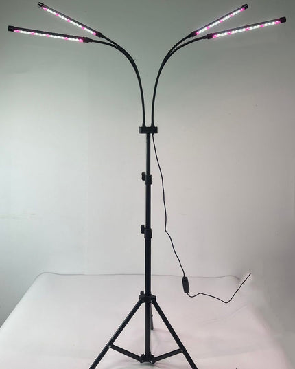 Lampa UV pentru cresterea plantelor, 4 capete, putere 30W, 108 LED-uri Lampa cu lumina Ultra