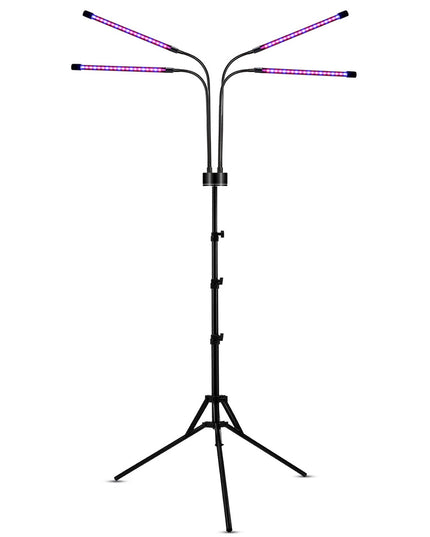 Lampa UV pentru cresterea plantelor, 4 capete, putere 30W, 108 LED-uri Lampa cu lumina Ultra