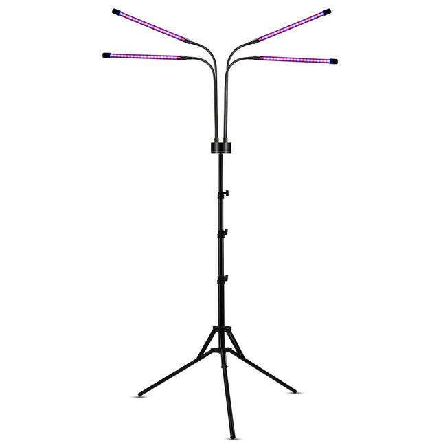 Lampa UV pentru cresterea plantelor, 4 capete, putere 30W, 108 LED-uri Lampa cu lumina Ultra