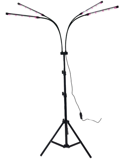 Lampa UV pentru cresterea plantelor, 4 capete, putere 30W, 108 LED-uri Lampa cu lumina Ultra