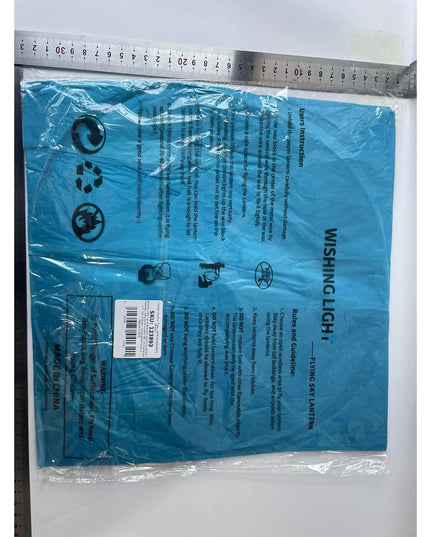 Lampion zburator, hartie biodegradabila