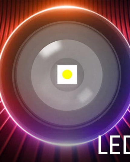 Lanterna LED Lumina Alba, Lanterna cu Zoom Telescopic, Baterie externa, din Aluminiu + ABS, 1800 mAh