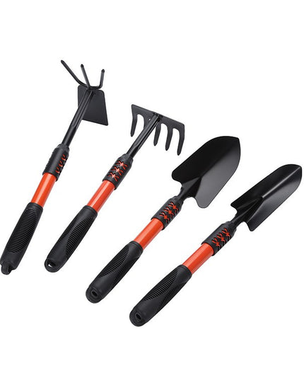 4 Unelte de Gradina Maner extensibil, pentru Plantare Prelucrare Sol si Ingrijire Plante, Material otel carbon