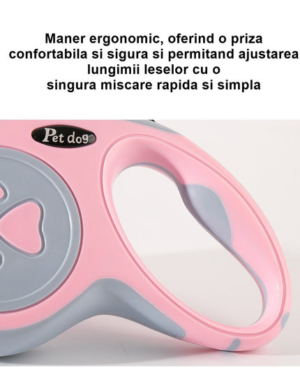 Lesa Automata Retractabila, pentru Caini,20 kg, ABS