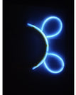 Albastru / Cordeluta Decorativa, Flippy, din Plastic, Fluorescenta, Accesoriu Petrecere, Albastru