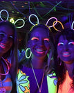 Rosu / Cordeluta Decorativa, Flippy, din Plastic, Fluorescenta, Accesoriu Petrecere, Rosu
