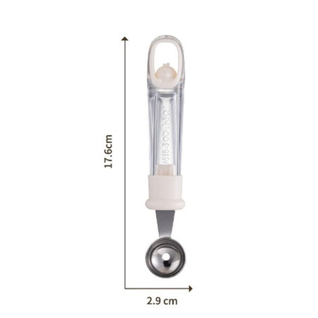 Lingura pentru Bile de Fructe, Scobitor Fructe, Ustensila Multifunctionala pentru Fructe, Accesoriu de Bucatarie, Lingura Antialunecare pentru Salata de Fructe