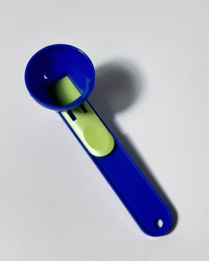 Lingura pentru Proteine, Lingura cu Palnie Culisanta, Lingura Dozator pentru Lapte Praf si Suplimente, 12.5 cm