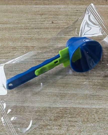 Lingura pentru Proteine, Lingura cu Palnie Culisanta, Lingura Dozator pentru Lapte Praf si Suplimente, 12.5 cm