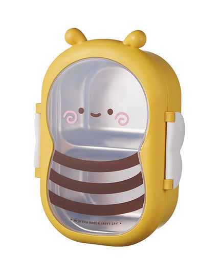 pentru Pranz, din PP si Otel Inoxidabil, Model Albina, 2 Compartimente, 301-500 ml