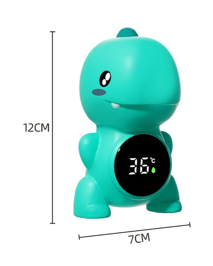 Termometru Electronic LED pentru Baie, Plutitor, Rezistent la apă, IPX7, Multifunctional, 3 Trepte de Temperatura, Model Dinozaur, 12x7cm