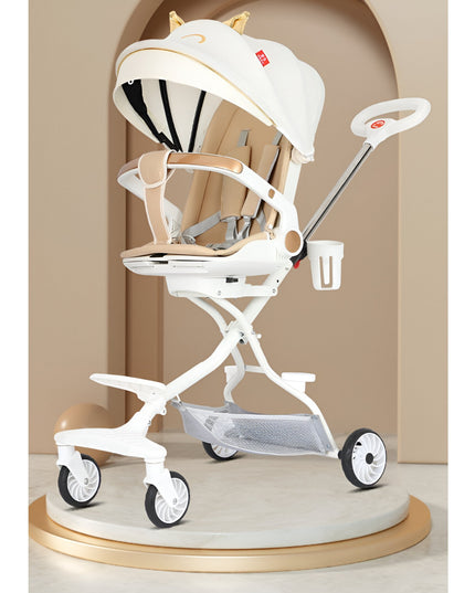 Carucior Sport 3in1, 6-36 Luni, Reversibil, Pliabil, Tavita pentru Masa, Pozitie de Somn, Centura de Siguranta, Roti 360, Suport Pahar, Copertina pentru Soare