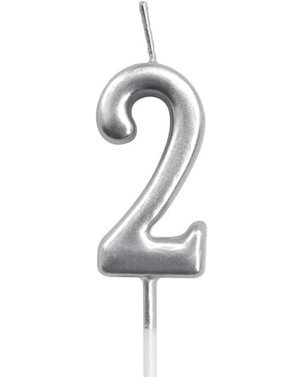 Lumanare de Tort, Model Cifra 2, Party, 4.5 x 2.5 cm, din Parafina