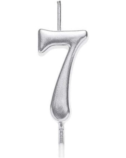 Lumanare de Tort, Model Cifra 7, Party, 4.5 x 2.5 cm, din Parafina