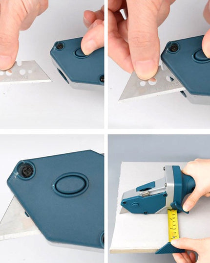 Instrument Manual pentru Bricolaj, Ruleta Incorporata, Taiere Gips si Carton