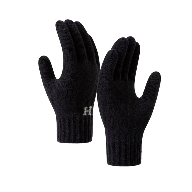 Manusi de Barbat, Model H, Functie Touchscreen (ecran tactil), Material Acril Tricotat, Manseta Elastica, Interior Catifelat, Marime Universala