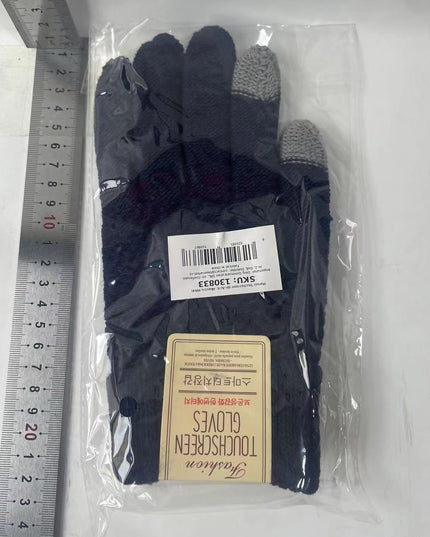 Manusi de Dama, Functie Touchscreen (ecran tactil), Material Acril Tricotat, Manseta Elastica, Interior Catifelat, Marime Universala