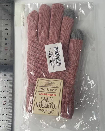 Manusi de Dama, Functie Touchscreen (ecran tactil), Material Acril Tricotat, Manseta Elastica, Interior Catifelat, Marime Universala