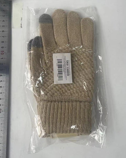 Manusi de Dama, Functie Touchscreen (ecran tactil), Material Acril Tricotat, Manseta Elastica, Interior Catifelat, Marime Universala