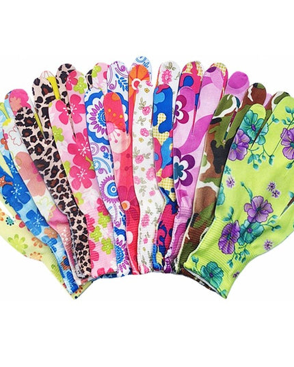 Manusi de Gradinarit, din Nailon, Marime Universala , Model Inflorat, Antiderapante