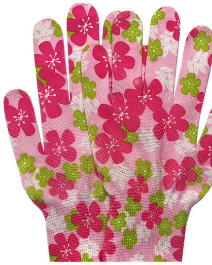 Manusi de Gradinarit, din Nailon, Marime Universala , Model Inflorat, Antiderapante