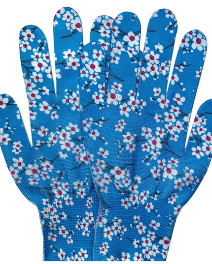 Manusi de Gradinarit, din Nailon, Marime Universala , Model Inflorat, Antiderapante