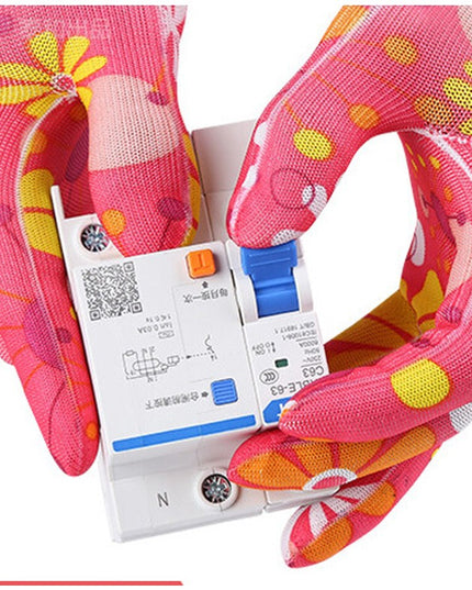 Manusi de Gradinarit, din Nailon, Marime Universala , Model Inflorat, Antiderapante