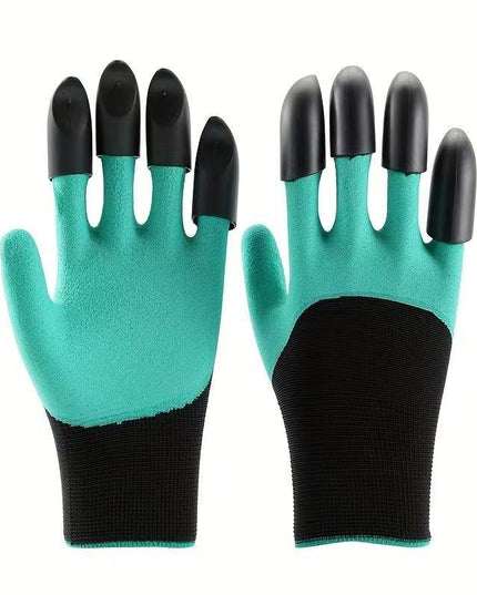 Manusi de Gradinarit cu Gheare, Manusi Universale Marime L, Rezistente la Uzura, Impermeabile, Multifunctionale pentru Sapare si Plantare