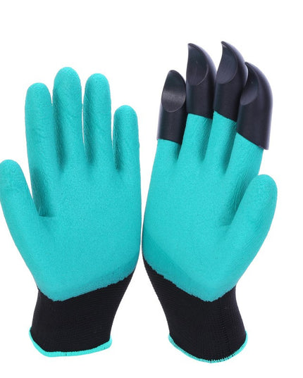 Manusi de Gradinarit cu Gheare, Manusi Universale Marime L, Rezistente la Uzura, Impermeabile, Multifunctionale pentru Sapare si Plantare