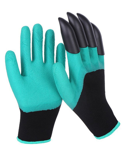 Manusi de Gradinarit cu Gheare, Manusi Universale Marime L, Rezistente la Uzura, Impermeabile, Multifunctionale pentru Sapare si Plantare