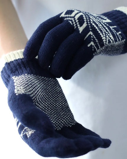 Manusi de Barbat, Model Fulg, Functie Touchscreen (ecran tactil), Material Acril Tricotat, Manseta Elastica, Interior Catifelat, Marime Universala