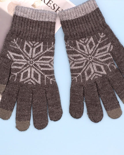 Manusi de Barbat, Model Fulg, Functie Touchscreen (ecran tactil), Material Acril Tricotat, Manseta Elastica, Interior Catifelat, Marime Universala