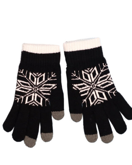 Manusi de Barbat, Model Fulg, Functie Touchscreen (ecran tactil), Material Acril Tricotat, Manseta Elastica, Interior Catifelat, Marime Universala