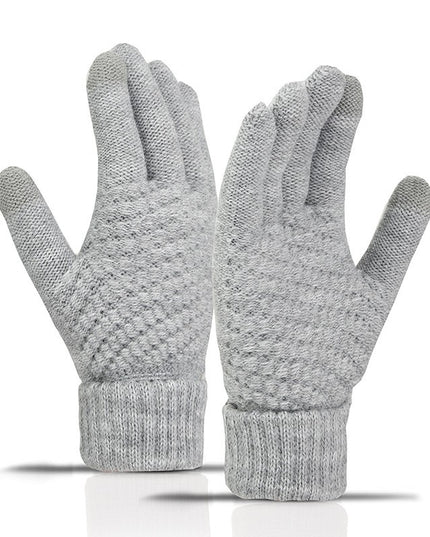 Manusi de Dama, Functie Touchscreen (ecran tactil), Material Acril Tricotat, Manseta Elastica, Interior Catifelat, Marime Universala