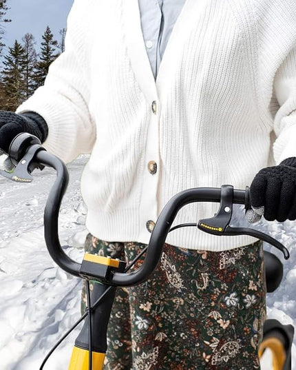 Manusi de Dama, Functie Touchscreen (ecran tactil), Material Acril Tricotat, Manseta Elastica, Interior Catifelat, Marime Universala