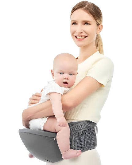 Marsupiu Ergonomic 3in1, pentru Bebelusi si Copii, 0-36 Luni, Bretele Reglabile pentru Umar si Sold, Inchidere Catarama