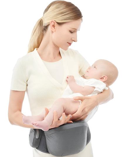 Marsupiu Ergonomic 3in1, pentru Bebelusi si Copii, 0-36 Luni, Bretele Reglabile pentru Umar si Sold, Inchidere Catarama