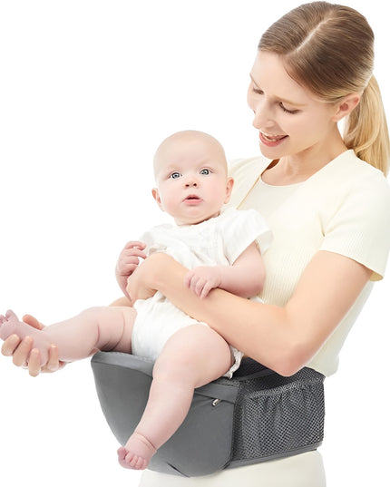 Marsupiu Ergonomic 3in1, pentru Bebelusi si Copii, 0-36 Luni, Bretele Reglabile pentru Umar si Sold, Inchidere Catarama