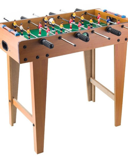 Masa de Fotbal cu Teren si 18 Jucatori 6 Manere, cu Tablou pentru Scor, din Metal, Lemn si ABS, 69 x 36.5 x 61 cm, cu Picioare, pentru copii/adulti