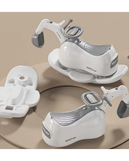 Masina 1, 1-3 Ani, Tip Excavator/Balansoar/Masina Yo Yo, din Plastic, 4 Roti Silentioase