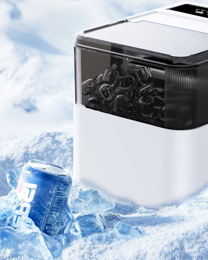 Masina de Facut Gheata, din ABS, 12 kg/24h, Capacitate 500 g, 2 Marimi, Portabil,Automata