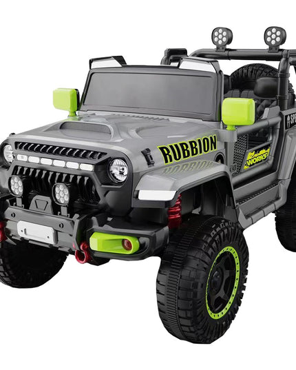 Masina Electrica pentru Copii, Off-Road, Conectare Bluetooth, telecomanda, Tractiune Spate, Lumina Intermitenta, Baterie 12V 7Ah, 120 x 63 x 68cm